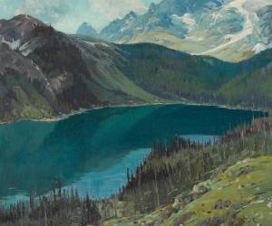 BROWNE Belmore 1880-1954,Marvel Lake (Alberta, Canada),c.1930,Bonhams GB 2022-04-26