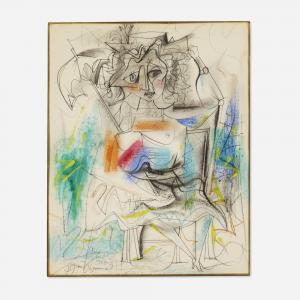 BROWNE Byron George 1907-1961,Untitled,1953,Rago Arts and Auction Center US 2024-03-06