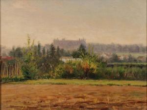 BROWNE Charles Francis 1859-1920,Landscape with Chateau D'Ecouen,1888,Jackson's US 2019-11-19
