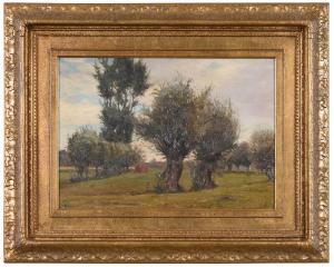 BROWNE Charles Francis 1859-1920,Summer Landscape,Brunk Auctions US 2021-09-09