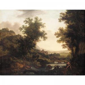 BROWNE Joseph 1765-1783,an extensive italianate landscape with a goatherde,Sotheby's GB 2003-03-19