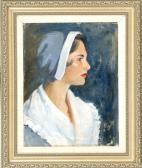 Browne Margaret Fitzhugh 1884-1972,Portrait of a lady,Eldred's US 2015-07-09