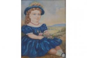 BROWNE Norah C 1800-1900,Portrait of a Young Girl,Bamfords Auctioneers and Valuers GB 2015-07-08