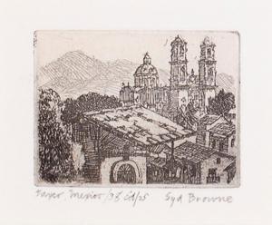 BROWNE Syd J. 1907-1991,Taxco, Mexico,1938,Santa Fe Art Auction US 2023-03-16