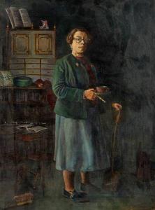 BROWNING Amy Katherine 1882-1970,Portrait of Dame Ethel M Smythe,1943,Rosebery's GB 2020-02-11