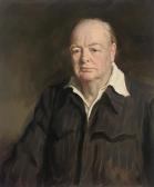 BROWNING Amy Katherine 1882-1970,Portrait of Winston Churchill,1951,Christie's GB 2009-07-15
