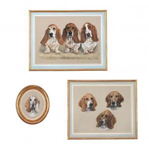 BROWNING Mary 1900-1900,PORTRAIT OF A BASSET HOUND,Dreweatts GB 2023-02-21