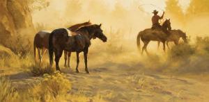BROWNING Tom 1949,Cuttin the Herd,Scottsdale Art Auction US 2024-04-12