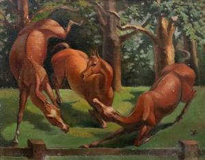BROWNLOW Charles,Yearlings at Play,20th Century,Bellmans Fine Art Auctioneers GB 2019-11-27