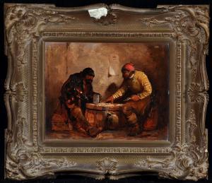BROWNLOW Washington George 1835-1876,A tavern scene with two seamen playing card,Anderson & Garland 2017-03-21