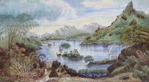 BROWNRIGG BELLASIS John 1806-1890,Lake on the summit of Mt Abu Gujarat,Woolley & Wallis 2014-03-19