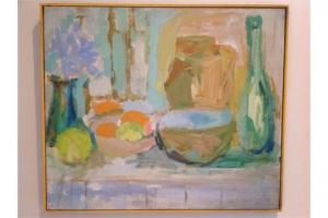BRUCE Anne 1927-2006,Still life with fruit, bottle and bowls,Jim Railton GB 2015-03-07