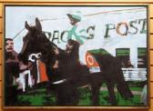 BRUCE CHRIS,depicting jockey on horseback with advertising in ,Rogers Jones & Co 2020-01-10