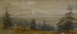 BRUCE E,Highland scene with spruce trees to the foreground,Moore Allen & Innocent GB 2018-01-12