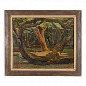 BRUCE Edward 1879-1943,Landscape with Trees,Leland Little US 2022-09-22