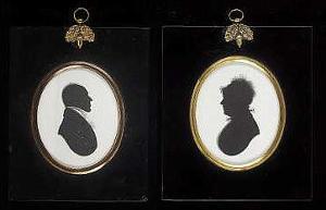 BRUCE George,a pair of silhouettes of a gentleman and lady: he,,1791,Sotheby's GB 2004-09-28