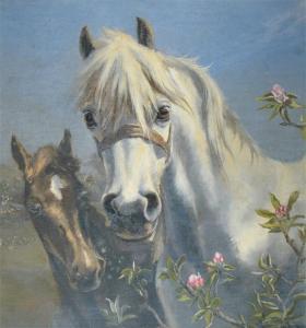 BRUCE NEE MYERS Frieda Elizabeth 1884-1975,A mare and foal,Woolley & Wallis GB 2008-07-16