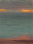 BRUCE William Blair 1859-1906,Coucher de soleil sur la mer,1905,Ader FR 2023-05-12