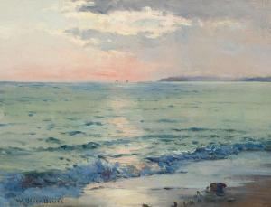 BRUCE William Blair 1859-1906,Sunset on the Coast,Heffel CA 2023-11-30