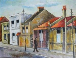 BRUCK Hugo 1900-1900,Inner City Street,Theodore Bruce AU 2015-08-30