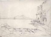 BRUCKE Wilhelm 1800-1874,Der Vesuv vom Hafen von Santa Lucia gesehen,Galerie Bassenge DE 2019-11-29