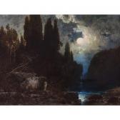 BRUCKNER Max 1836-1919,Figure by a river in the moonlight,Woolley & Wallis GB 2018-09-11