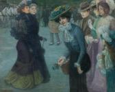 BRUCKNER Theodor 1870-1921,Viennese street scene,1901,im Kinsky Auktionshaus AT 2020-06-25