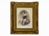 BRUDERMANN Franz 1803-1858,Portrait of a Lady,1847,Auctionata DE 2015-11-30