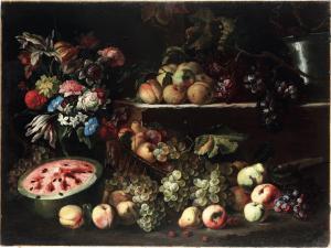 BRUEGHEL Abraham 1631-1697,Natura morta con trionfo di fiori e frutti,Cambi IT 2023-11-30