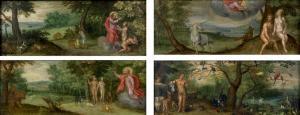 BRUEGHEL Jan I 1568-1625,La création d'Eve Adam et Eve,Binoche et Giquello FR 2013-03-29
