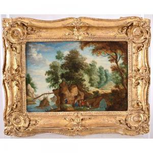 BRUEGHEL,Les explorateurs et peintres dans un paysage,17th century,Herbette FR 2023-05-07