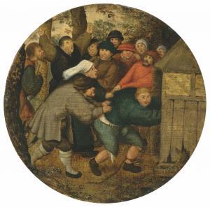 BRUEGHEL Pieter II 1564-1637,A Drunkard pushed into a Pigsty,Christie's GB 2018-07-05