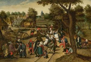BRUEGHEL Pieter II 1564-1637,Return from the Kermesse,Christie's GB 2023-12-07