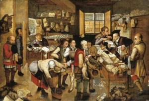 BRUEGHEL Pieter II 1564-1637,The collector of tithes,Christie's GB 2005-09-30