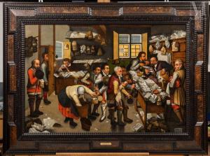 BRUEGHEL Pieter III 1589-1640,Le paiement de la dîme,1615,Millon & Associés FR 2022-12-14