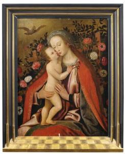 BRUGGE 1500,Die Madonna mit dem Christusknaben im Rosenhag,Nagel DE 2014-10-08