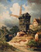 BRUGNER Colestin 1824-1887,Windmühle,Stahl DE 2009-02-14