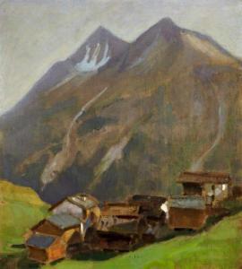 BRULHARD Ernest Hiram 1878-1947,Alpes Fribourgeoises,1933,Zofingen CH 2018-11-22