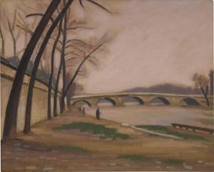 BRULHARD Ernest Hiram 1878-1947,Parisian landscape,Sotheby's GB 2021-06-15