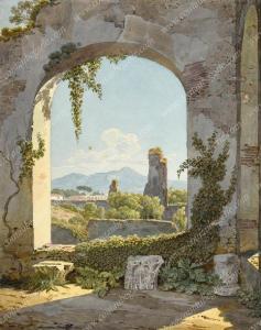 BRULOFF Alexander Pavlovich 1798-1877,Ruines romaines dans une campagne du sud de l',Coutau-Begarie 2020-12-15