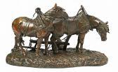 BRULOIS Jean 1800-1900,Draught horses,1914,Balclis ES 2014-10-29
