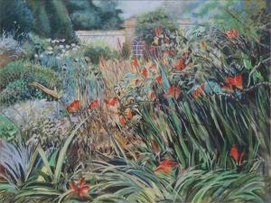 BRUMMELL SMITH Tony 1949,Flowers in a garden,Gilding's GB 2023-09-05