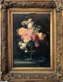 BRUN Alexandre 1854,Bouquet de roses,Millon & Associés FR 2022-06-17