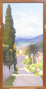 BRUN MARIN H,Paysage de Provence aux cyprès,20th century,Gautier-Goxe-Belaisch, Enghien Hotel des ventes 2021-09-09