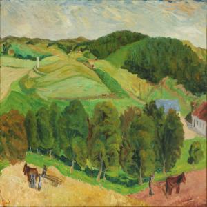 BRUN PEDERSEN Laura 1883-1961,Landscape,Bruun Rasmussen DK 2015-11-16