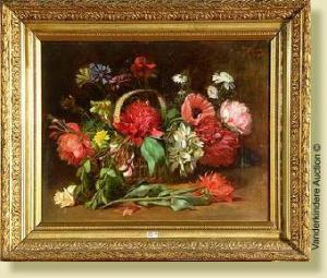 BRUNARD Joseph 1812-1891,Panier de fleurs,VanDerKindere BE 2008-02-19