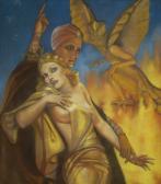BRUNDAGE Margaret 1900-1976,The Altar of Melek, Weird Tales cover,1932,Heritage US 2008-10-15
