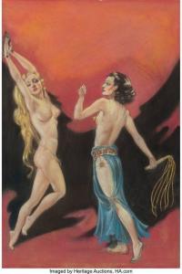 BRUNDAGE Margaret,The Slithering Shadow, Weird Tales pulp magazine c,1933,Heritage 2020-04-24