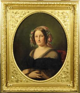 BRUNE Aimée, née Pages 1803-1866,Portrait de Femme,Galerie Moderne BE 2011-01-18
