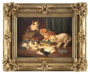 BRUNEL DE NEUVILLE Alfred Arthur 1852-1941,Interior scene with kittens,Eldred's US 2024-04-05